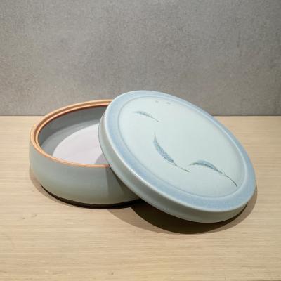 青瓷圓蓋盒-葉子 (2021)