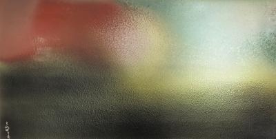 多彩釉抽象表現瓷版 (2004)