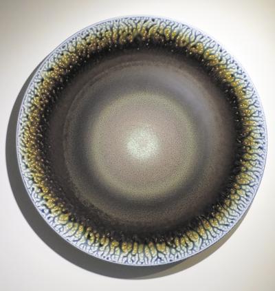 多彩釉瓷圓盤5 (2006)