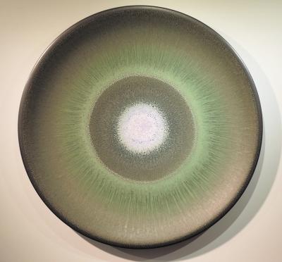 多彩釉瓷圓盤6 (2006)